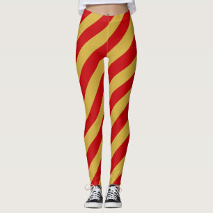 Nationalfarben der Flagge Montenegros - Diagonal g Leggings