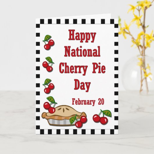 Nationalfeiertag 20. Februar Karte (Gelbe Blume)