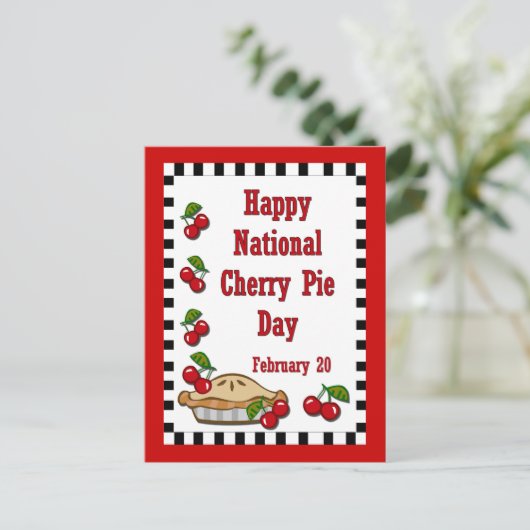 Nationalfeiertag 20. Februar Postkarte (Stehend Vorderseite)