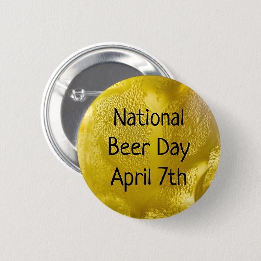 Nationalfeiertag 7. April Feiertag Button (Vorne & Hinten)