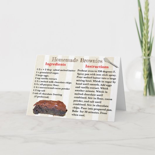 Nationalfeiertag 8. Dezember Rezept Card Feiertagskarte (Vorderseite)