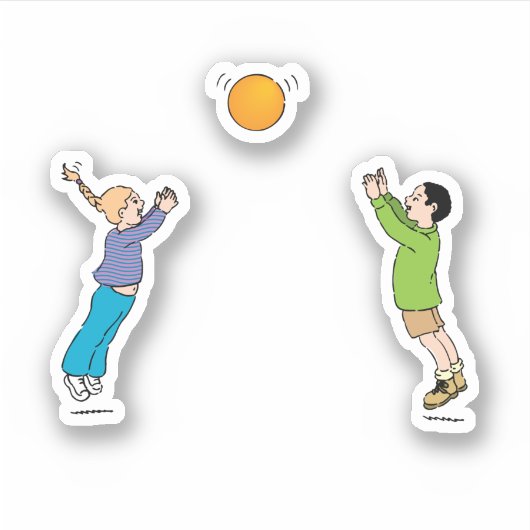 Nationalfeiertag Aufkleber (Vorderseite)