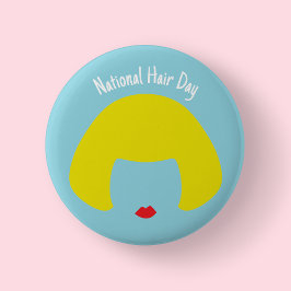 Nationalfeiertag - Blonde Bob Abzeichen/ Button