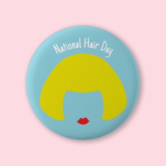 Nationalfeiertag - Blonde Bob Abzeichen/ Button