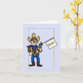 Nationalfeiertag der Cowboy Hello Card Karte (Gelbe Blume)