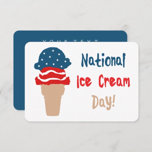 Nationalfeiertag Einladung (Vorne/Hinten)