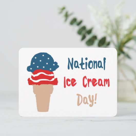 Nationalfeiertag Einladung (Stehend Vorderseite)