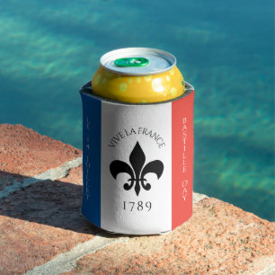 Nationalfeiertag Fleur-de-Lis Tricolore Frankreich Dosenkühler
