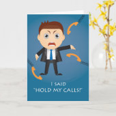 Nationalfeiertag, frustrierter Boss Karte (Gelbe Blume)