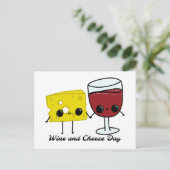 Nationalfeiertag für Wein und Käse Postkarte (Stehend Vorderseite)