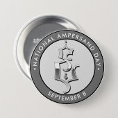 Nationalfeiertag, gotische Schrift Button (Vorne & Hinten)