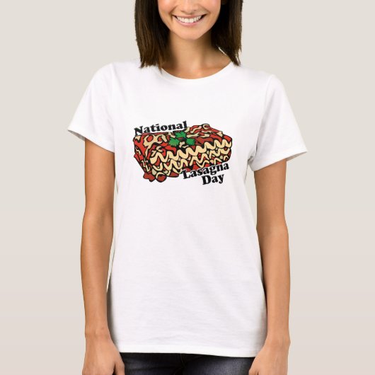 Nationalfeiertag Lasagna T-Shirt (Vorderseite)