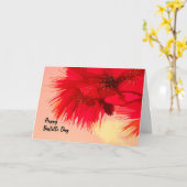 Nationalfeiertag mit roter Pinecone Zweigstelle Karte (Gelbe Blume)