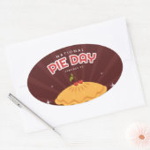 Nationalfeiertag Ovaler Aufkleber (Umschlag)