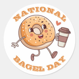 Nationalfeiertag Runder Aufkleber