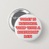 Nationalfeiertag "Schlafen mit Barkeeper" Button (Vorne & Hinten)