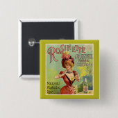 Nationalfeiertag, Vintage-Poster Button (Vorne & Hinten)