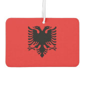 Nationalflagge Albaniens Autolufterfrischer (Rückseite)