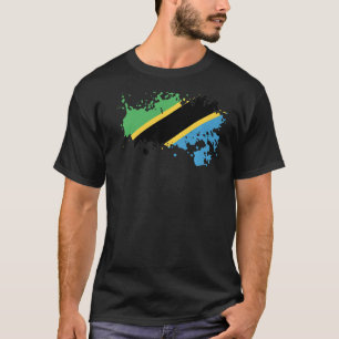 Nationalflagge Andenken an Tansania für Frauen T-Shirt
