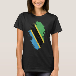 Nationalflagge Andenken an Tansania für Frauen T-Shirt