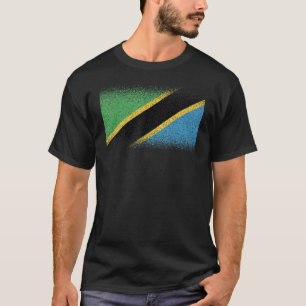 Nationalflagge Andenken an Tansania für Frauen T-Shirt