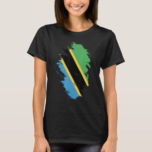 Nationalflagge Andenken an Tansania für Frauen T-Shirt
