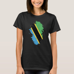 Nationalflagge Andenken an Tansania für Frauen T-Shirt