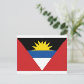 Nationalflagge Antigua Barbuda Postkarte (Stehend Vorderseite)