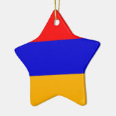 Nationalflagge Armenien Keramik Ornament (Links)
