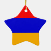 Nationalflagge Armenien Keramik Ornament (Hinten)