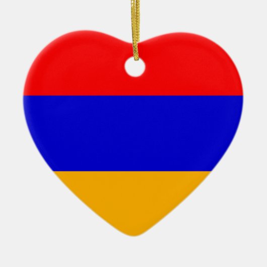 Nationalflagge Armenien Keramik Ornament (Vorne)