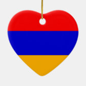 Nationalflagge Armenien Keramik Ornament (Hinten)