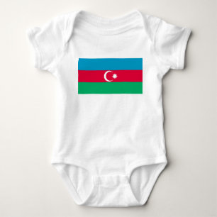 Nationalflagge Aserbaidschans Baby Strampler