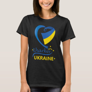 Nationalflagge Charkiv Ukraine - Emblem-Wappen T-Shirt