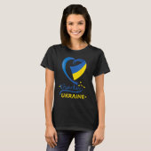 Nationalflagge Charkiv Ukraine - Emblem-Wappen T-Shirt (Vorne ganz)