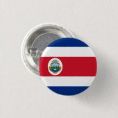 Nationalflagge Costa Ricas Button (Vorne & Hinten)
