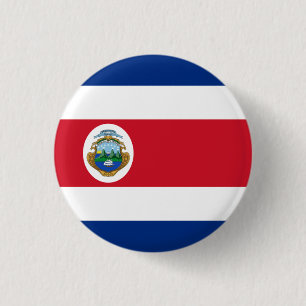 Nationalflagge Costa Ricas Button