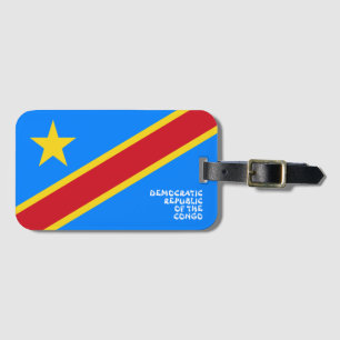 Nationalflagge der Demokratischen Republik Kongo Gepäckanhänger
