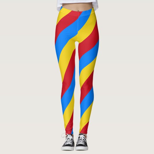 Nationalflagge der Demokratischen Republik Kongo Leggings (Vorderseite)