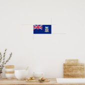 Nationalflagge der Falklandinseln Poster (Küche)