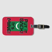 Nationalflagge der Malediven Funny Patriotic Gepäckanhänger (Vorderseite (Horizontal))