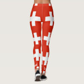 Nationalflagge der Schweiz Leggings (Rückseite)