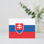 Nationalflagge der Slowakei Postkarte (Stehend Vorderseite)