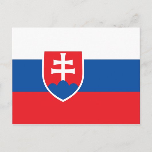 Nationalflagge der Slowakei Postkarte (Vorderseite)
