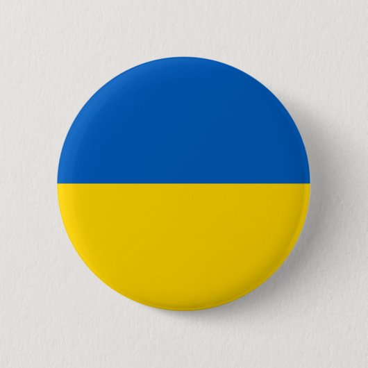 Nationalflagge der Ukraine Button (Vorderseite)