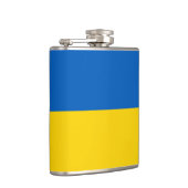 Nationalflagge der Ukraine Flachmann (Rechts)