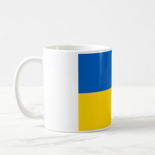 Nationalflagge der Ukraine Kaffeetasse (Links)