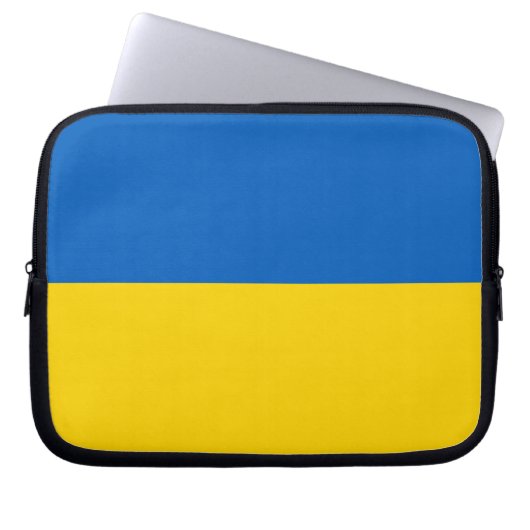 Nationalflagge der Ukraine Laptopschutzhülle (Vorderseite)