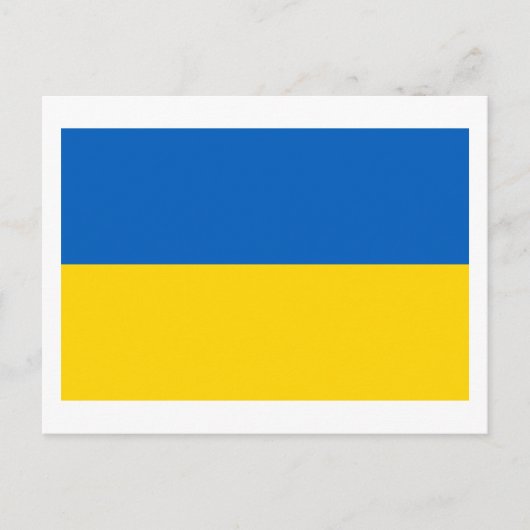 Nationalflagge der Ukraine Postkarte (Vorderseite)