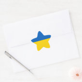 Nationalflagge der Ukraine Stern-Aufkleber (Umschlag)